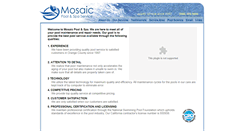 Desktop Screenshot of mosaicpoolandspa.com